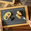 bamboo frame slate cheese board 11