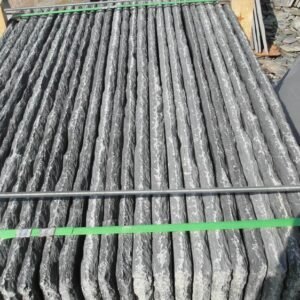 bespoke natural edge slate hearth 5