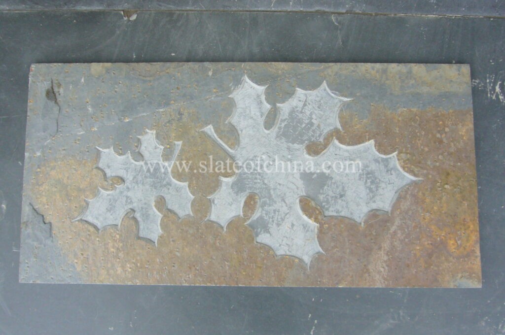 Natural slate carvings