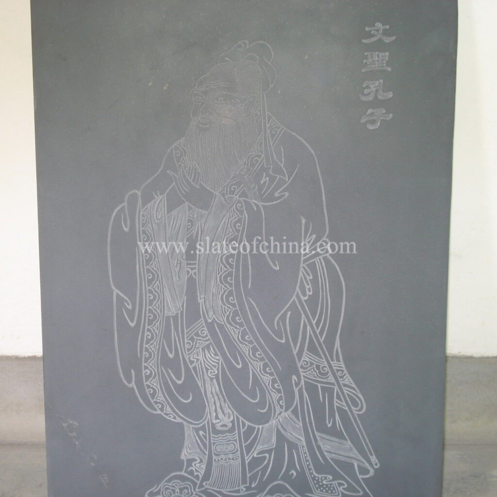 Slate carving stone sculptures