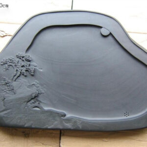 Handcrafted slate tea tray