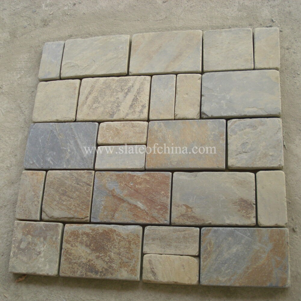 Tumbled paving slate