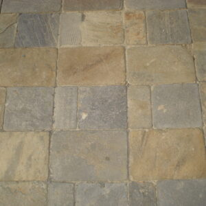 Rustic tumbled paving stones