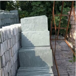 Natural Green Slate Floor Tiles Outdoor Courtyard Garden (5)