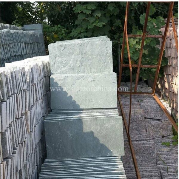 Natural Green Slate Floor Tiles Outdoor Courtyard Garden (5)