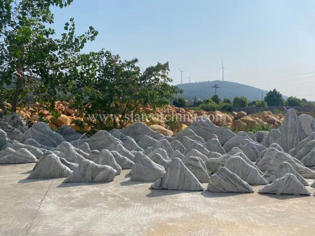 Snow Wave Stone Slice Garden Landscaping Decoration (2)