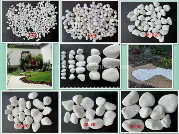 Black And White Gravel For Garden Landscape (2)