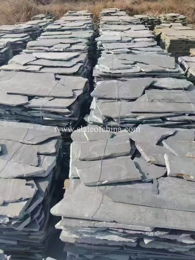 Black Irregular Radom Slates For Garden Landscape (5)