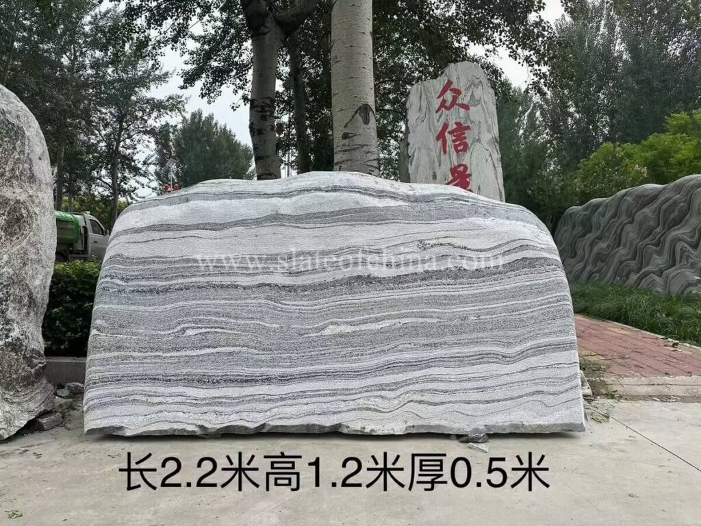 China Black Stone Landscape Monolith (4)