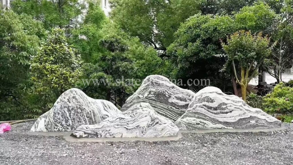 Snow Wave Stone Slice Garden Landscape (4)