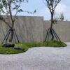 Black Stone And White Gravel Landscaping (3)