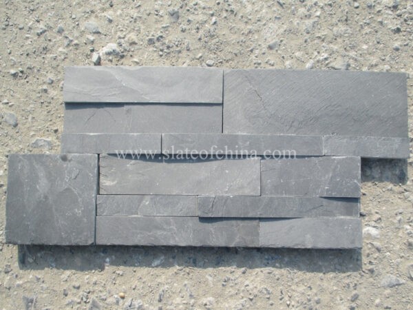 Black Mixed Sized Split Slate Panel (10)