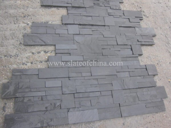 Black Mixed Sized Split Slate Panel (15)