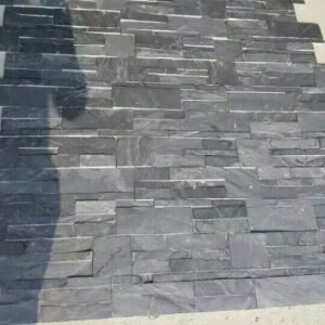 Black Mixed Sized Split Slate Panel (18)