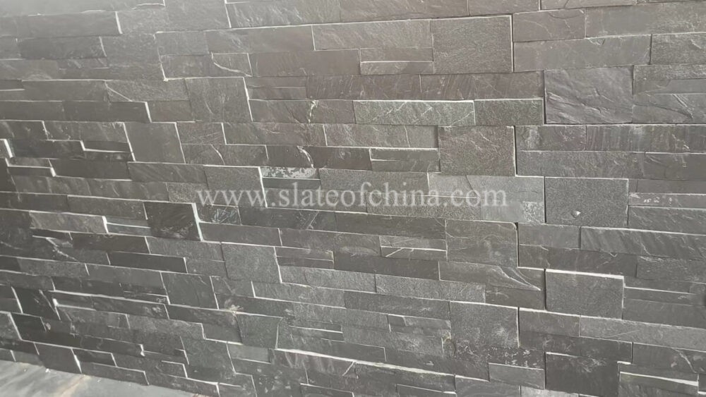 Black Mixed Sized Split Slate Panel (5)