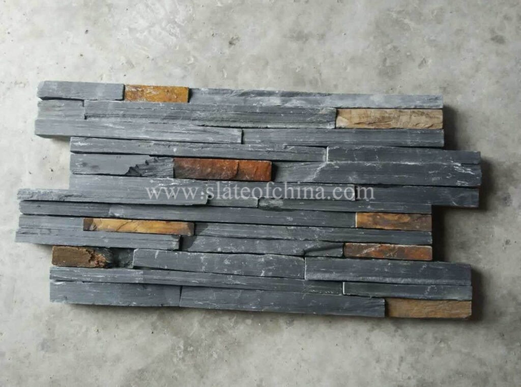 Black Rustic Rough Slate Panel (1)