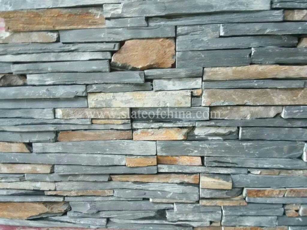 Black Rustic Rough Slate Panel (2)