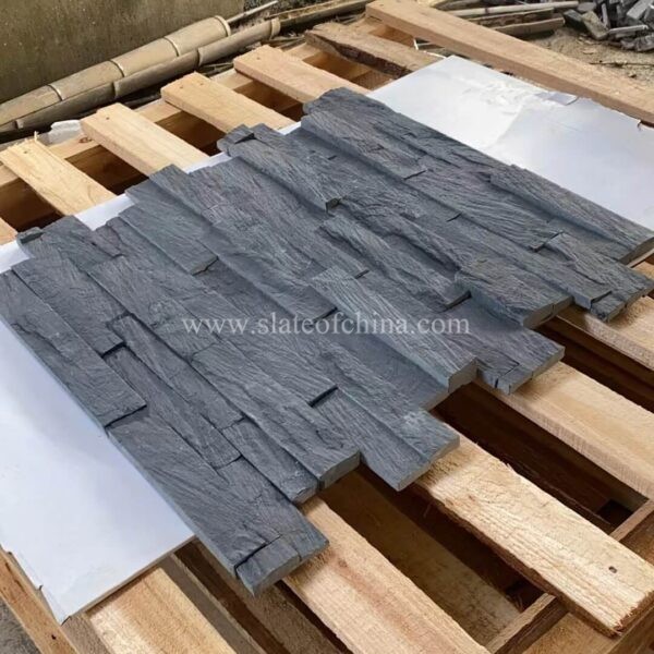 Pure Black Wall Panel Stone (1)