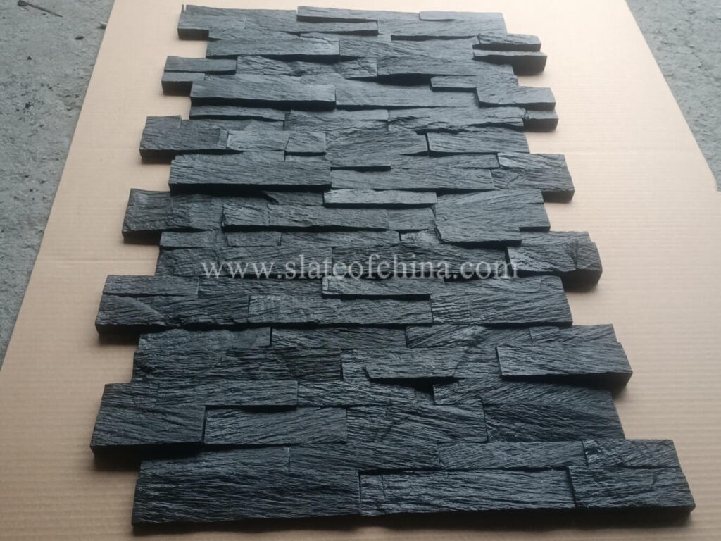 Pure Black Wall Panel Stone (9)