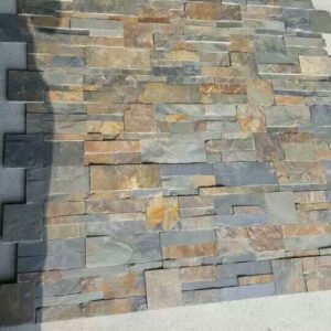 Rustic Black Mixed Sized Split Slate Panel (1)