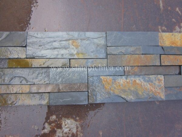 Rustic Black Mixed Sized Split Slate Panel (10)