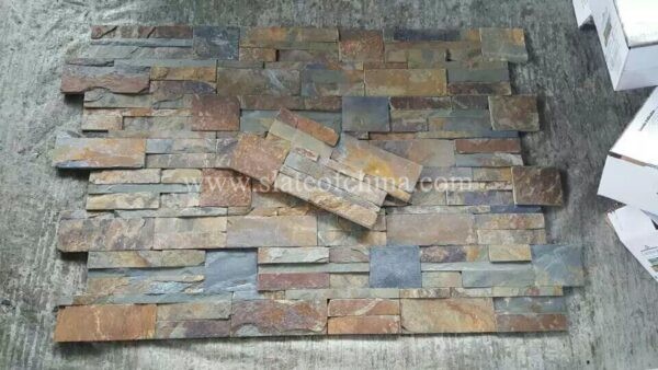 Rustic Black Mixed Sized Split Slate Panel (3)