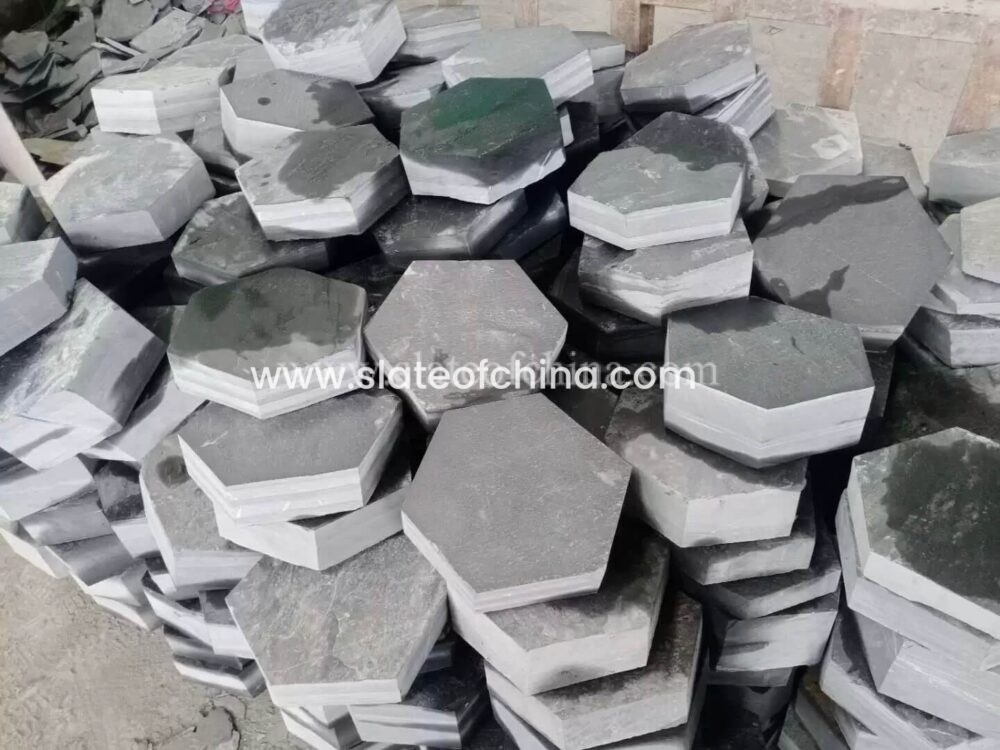 Hexagonal Paving Slate Slate Of China (12)