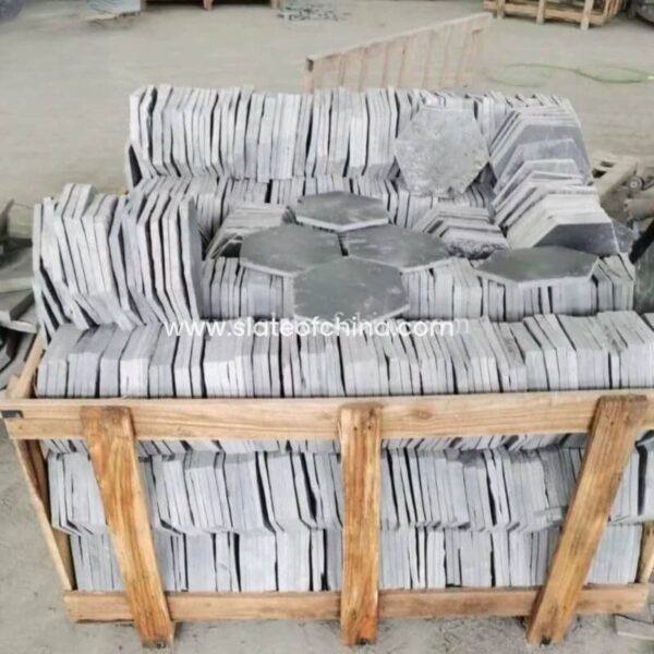 Hexagonal Paving Slate Slate Of China (8)