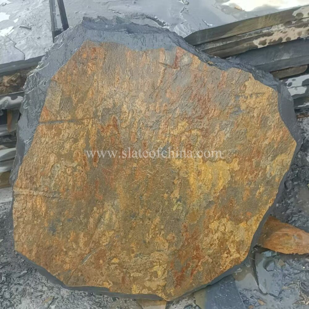 Rusty Multicolour Slate Garden Step Stone (2)