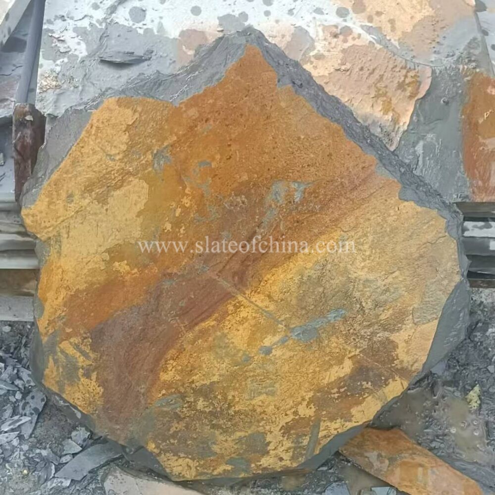 Rusty Multicolour Slate Garden Step Stone (5)