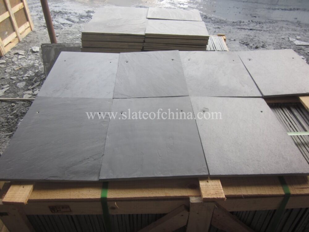 Blue Black Sawn Edge Roofing Slate 30x20cm (17)