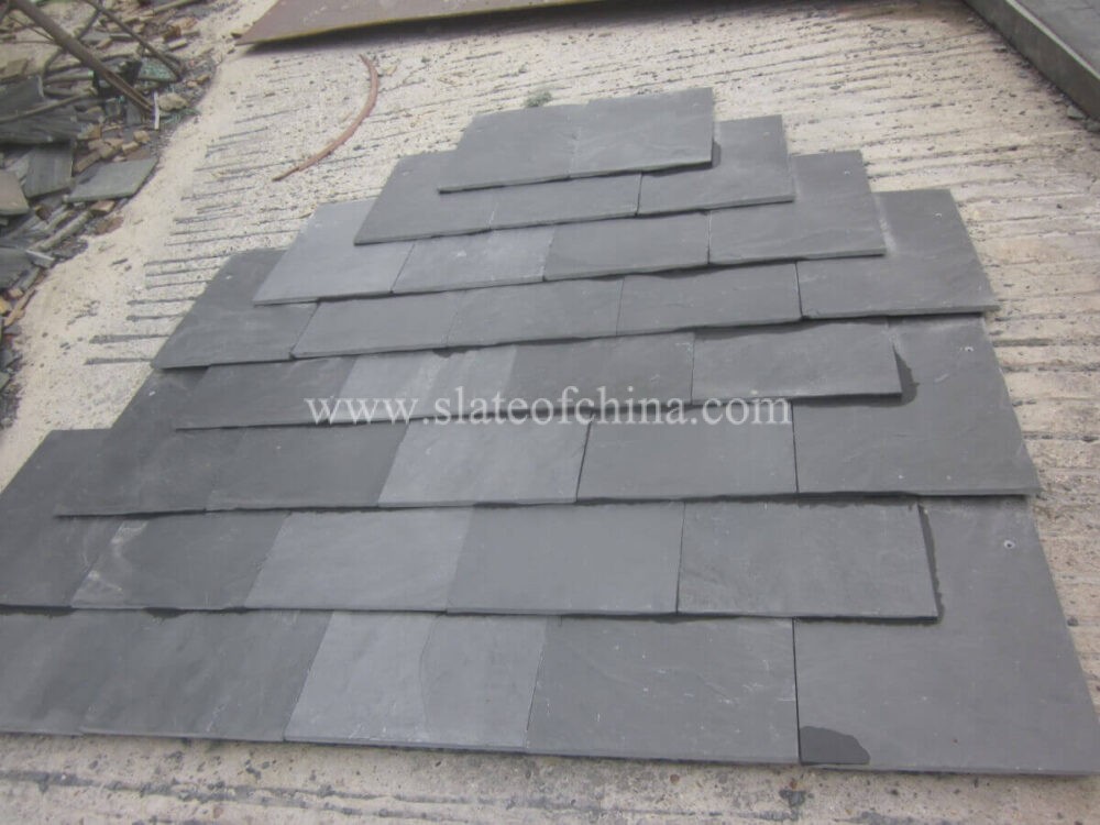 Blue Black Sawn Edge Roofing Slate 30x20cm (21)