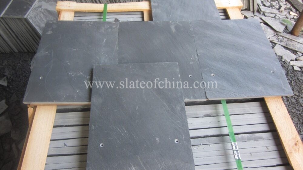 Blue Black Sawn Edge Roofing Slate 30x20cm (3)