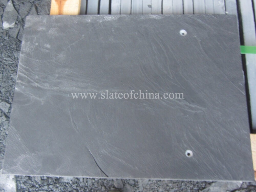 Blue Black Sawn Edge Roofing Slate 30x20cm (6)