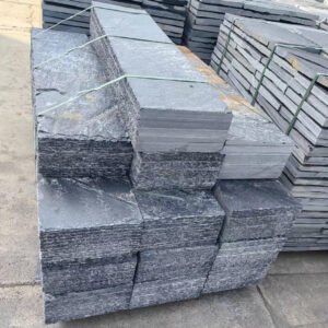 Chiseled Edge Blue Black Slate Steps Outdoor Garden (1)