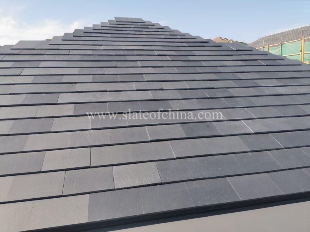 Sawn Edge Black Roofing Slate (3)