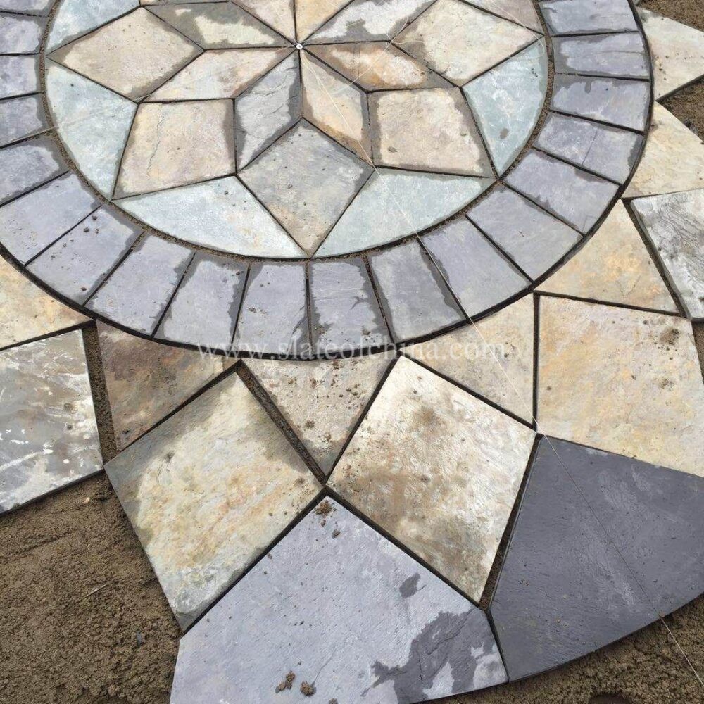 Slate circle for driveways