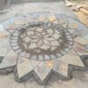 Slate circle pathway designs