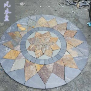 Slate flower pattern