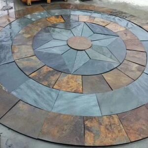 Stylish slate circles