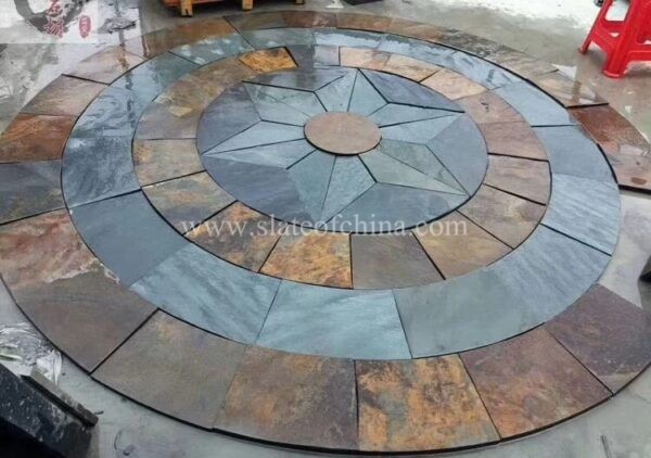 Stylish slate circles