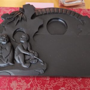 Lotus carved inkstone