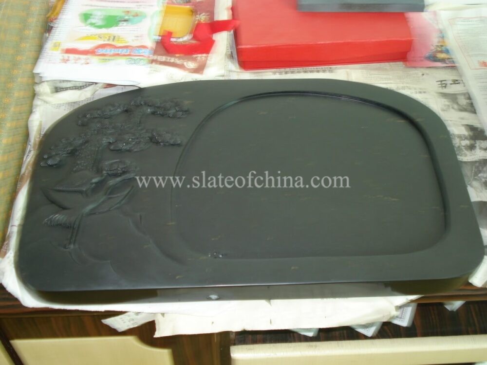 Elegant slate tea tray