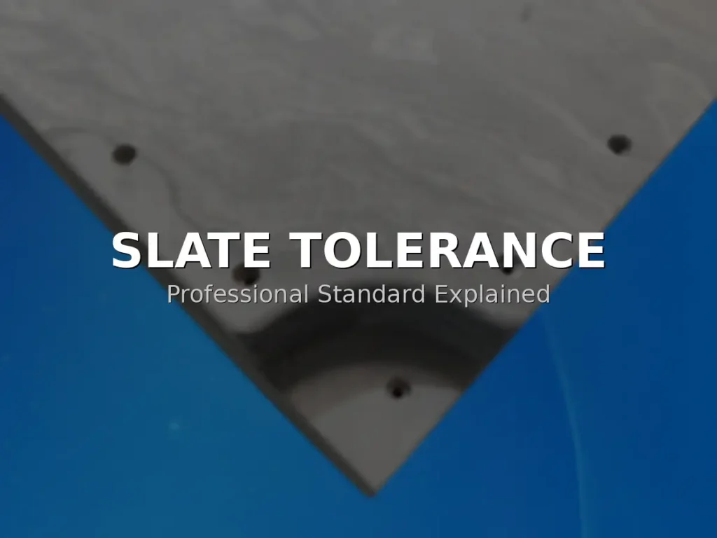 billiard slate tolerance