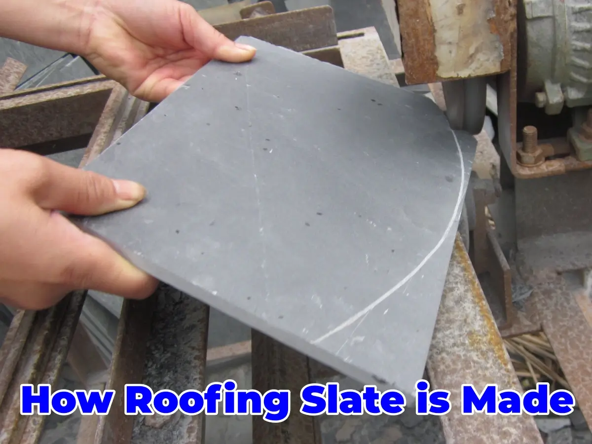 Slate Making Inside A Chinese Slate Factory: How Roofing Slate Tiles Are Made (Step ...