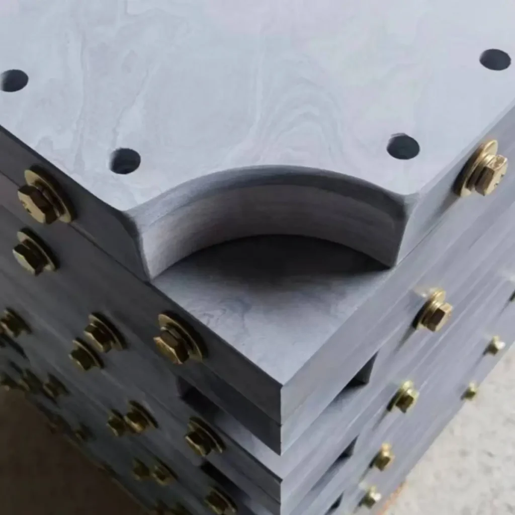 precision machined pocket cutout on 45mm snooker slate