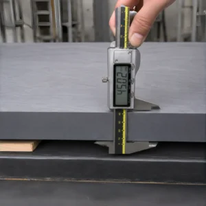 Flatness inspection of tournament grade snooker slate