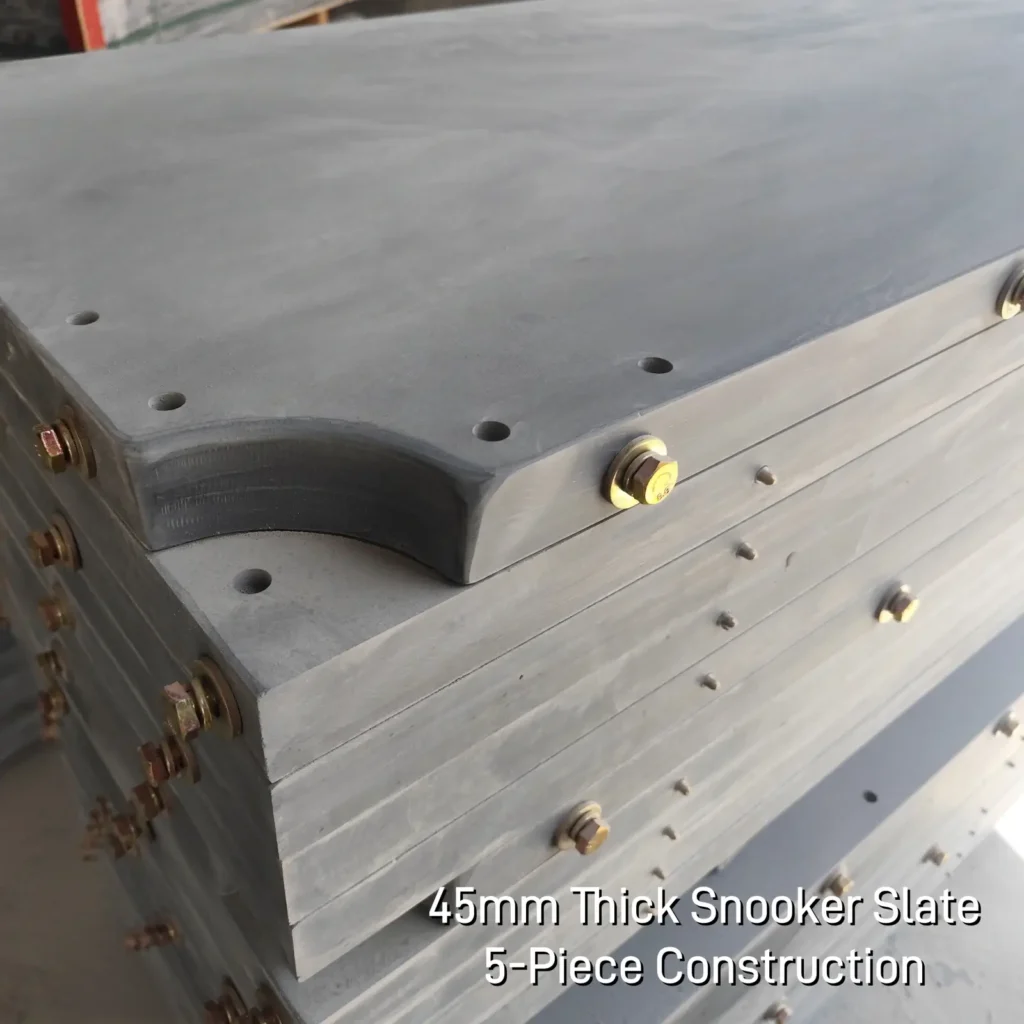 45mm thick natural snooker slate manufactured in Jiujiang China for professional snooker tables