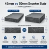 championship grade 50mm snooker slate thickness comparisoncomparison