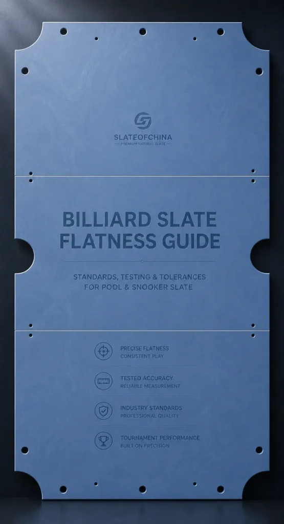 Billiard Slate Flatness Guide Banner – Precision Flatness Standards for Pool and Snooker Slate